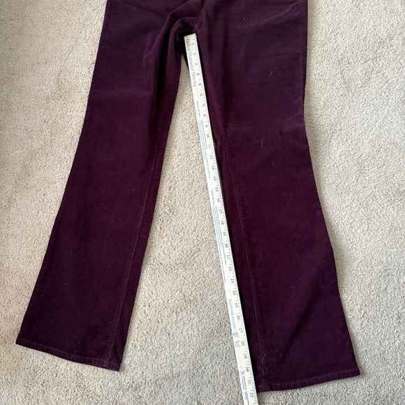 LOFT Women's TALL Corduroy Pants Burgundy Size 31/12 - Picture 4 of 4